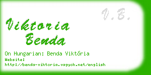 viktoria benda business card