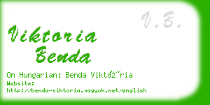 viktoria benda business card